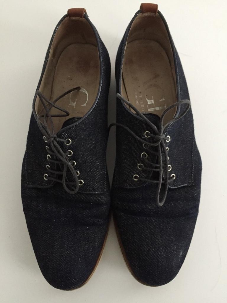 D158 AGL/Attilio Giusti Mt. 37 veter-schoenen jeans spijker, Blauw, Attilio Giusto, Ophalen of Verzenden, Zo goed als nieuw