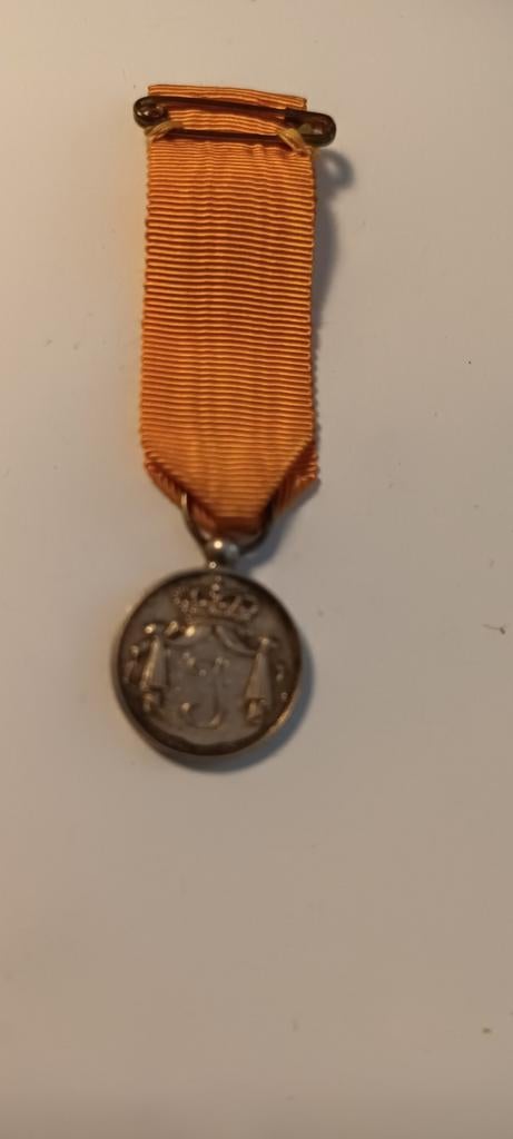 Oude Nederlandse Medaille met Oranje Lint, Ophalen of Verzenden