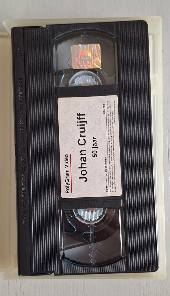 Johan Cruijff Nr. 14 - 50 Jaar VHS, Cd's en Dvd's, VHS | Film, Gebruikt, Overige genres, Alle leeftijden, Ophalen of Verzenden