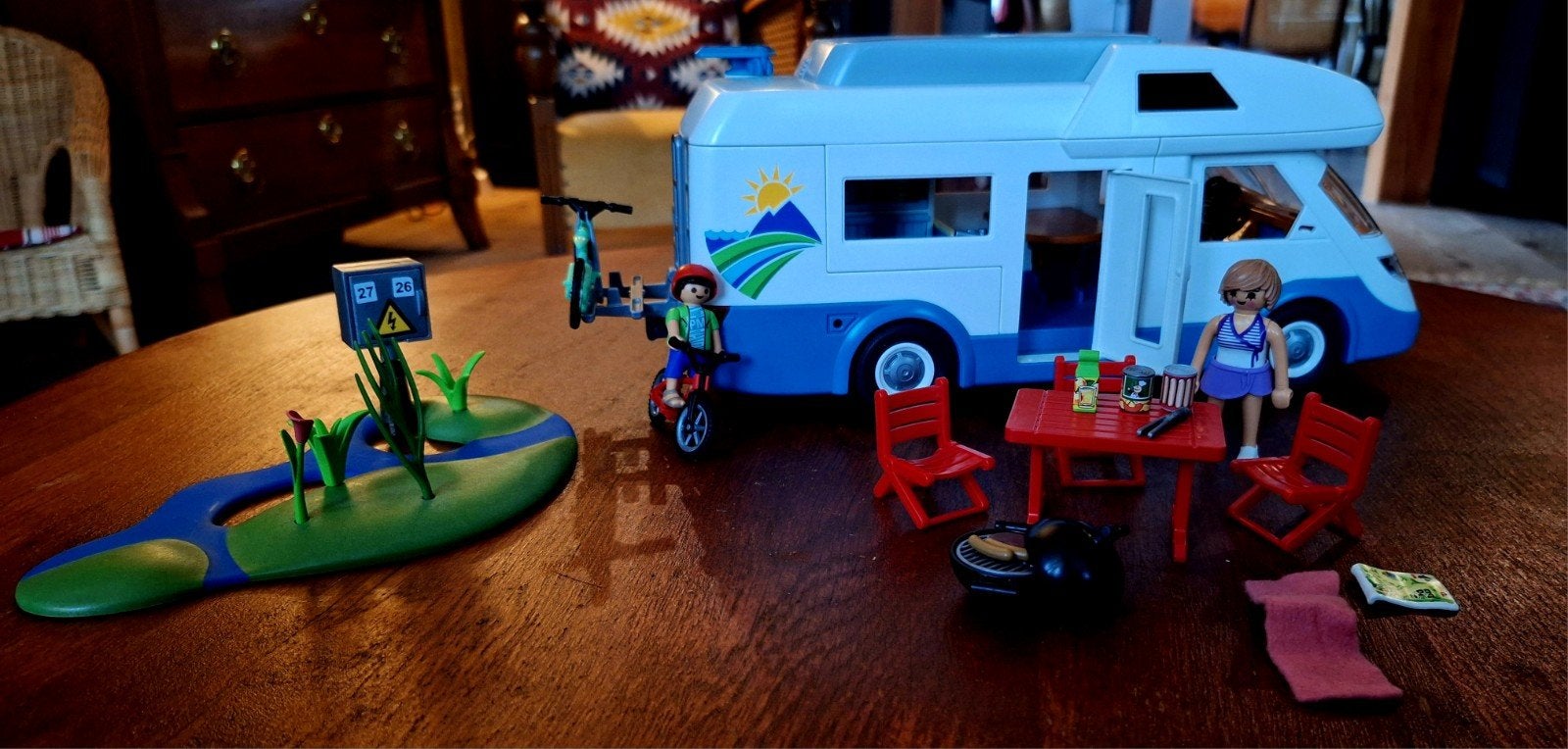 Playmobil 70088 Familie Camper Set, Kinderen en Baby's, Speelgoed | Speelgoedvoertuigen, Ophalen of Verzenden, Gebruikt