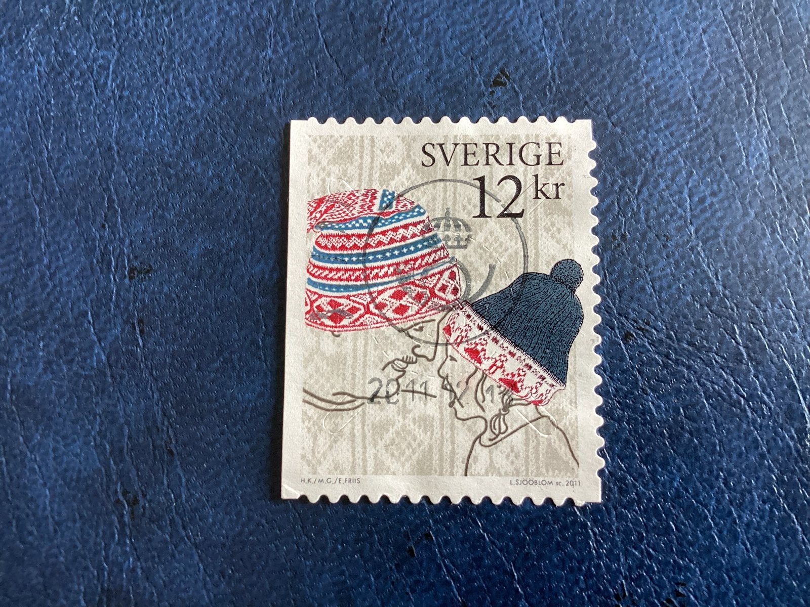 Zweden 2011- Mi.2850- 12 kr - Gebreide mutsen, Verzenden, Zweden, Gestempeld
