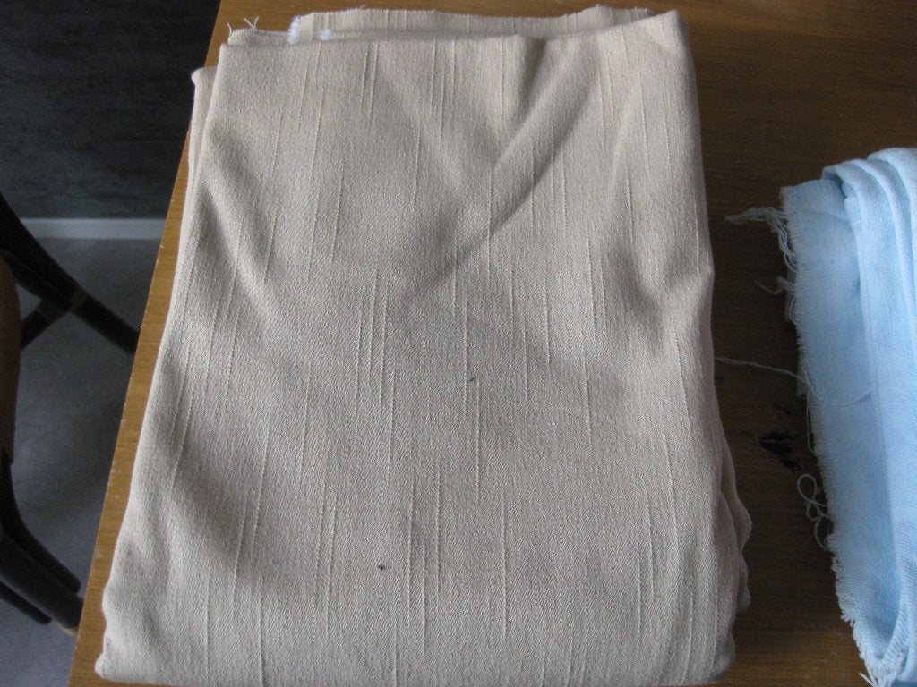 2,30 katoen met elasthan van 150 breed, 120 cm of meer, Beige, Ophalen of Verzenden, Katoen