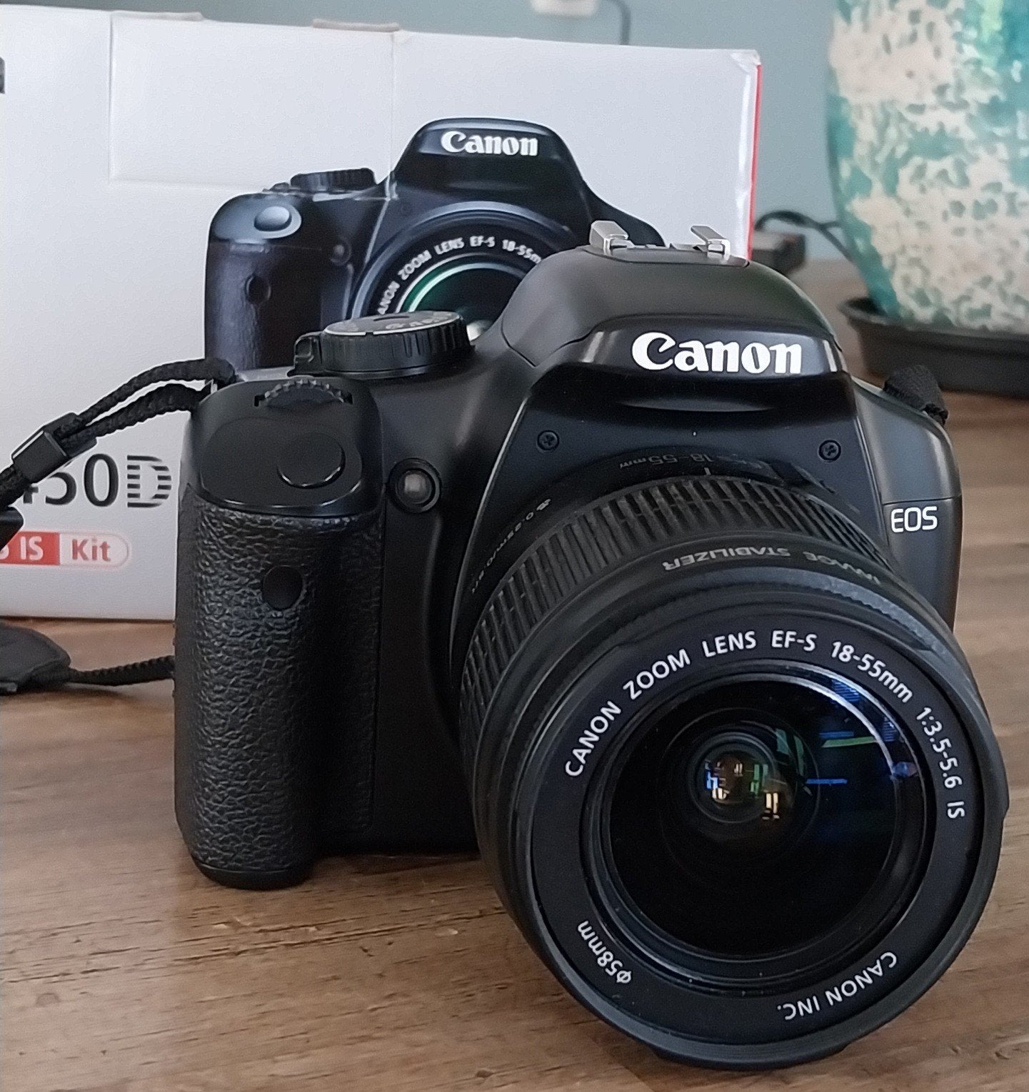 Canon EOS 450D Spiegelreflexcamera+ extras, Ophalen of Verzenden, Zo goed als nieuw, Canon