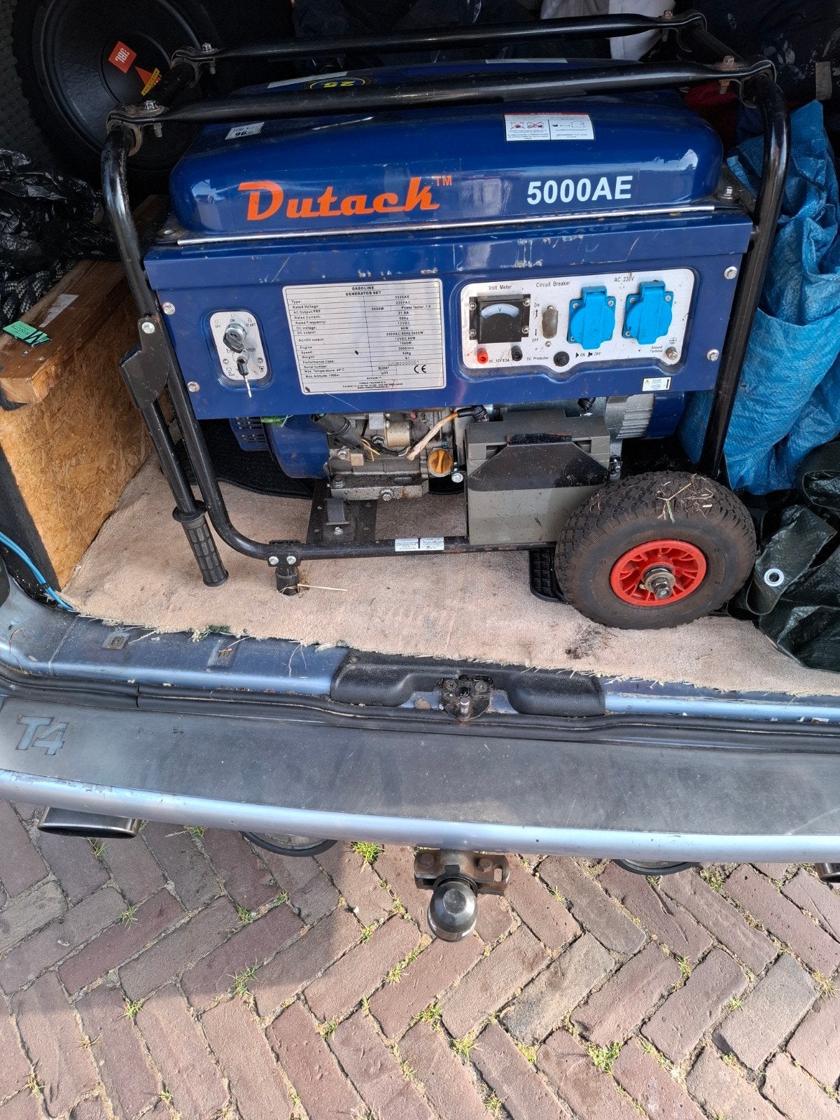 Dutack 5000AE Benzine Generator - Zo goed als nieuw, Ophalen