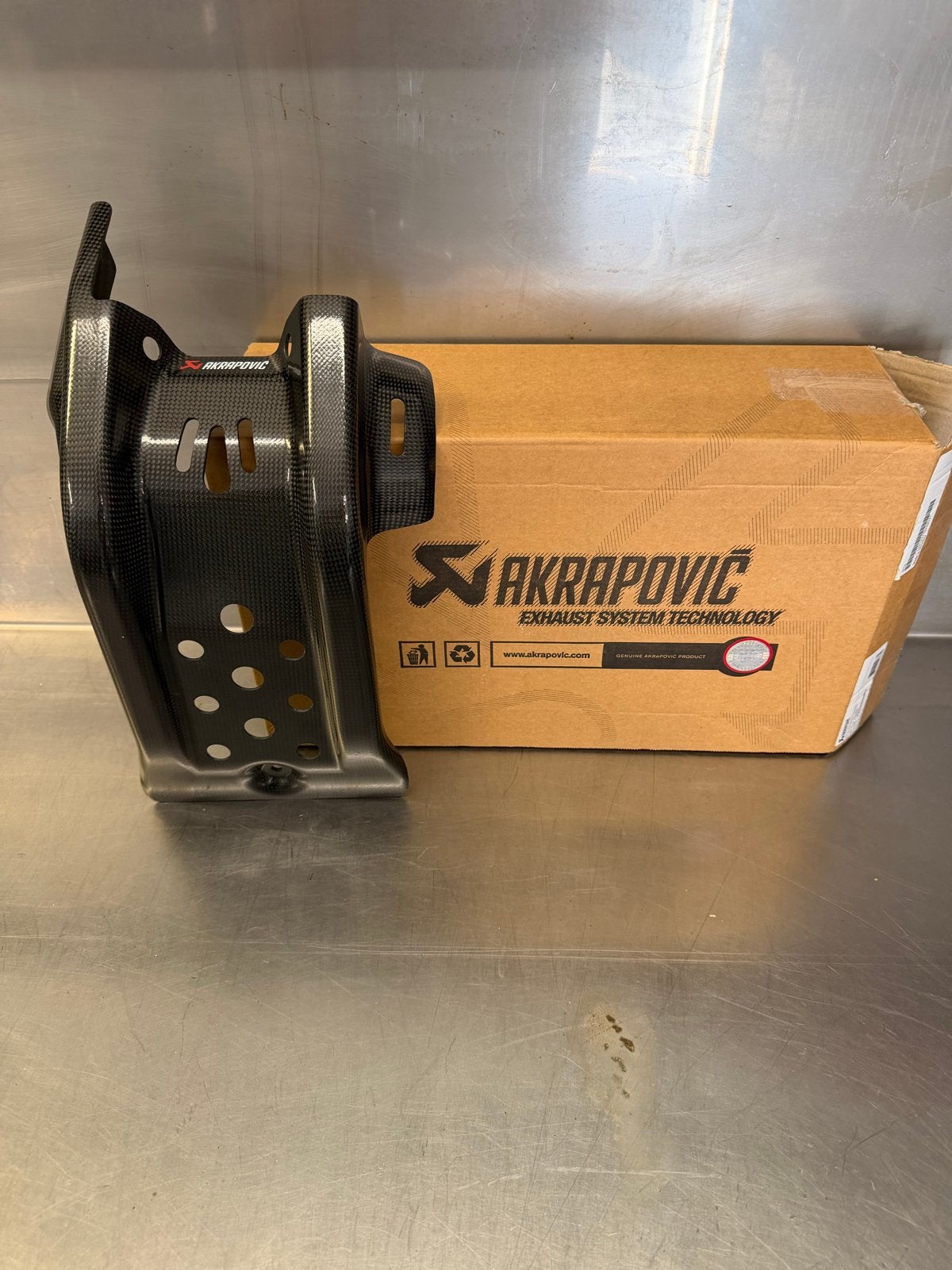 Akrapovic Vol Carbon Skid Plaat KTM/GasGas/Husqvarna, Ophalen of Verzenden, Nieuw