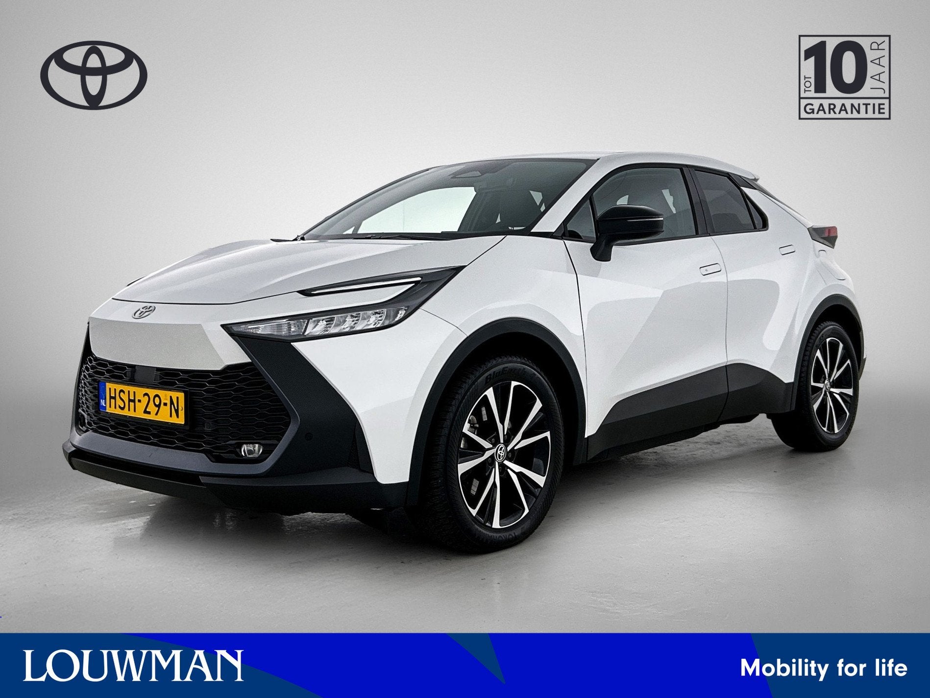 Toyota C-HR Plug-in Hybrid 220 Dynamic | Navigatie | Stoelve, Auto's, 12 maanden, Stof, 4 cilinders, Wit