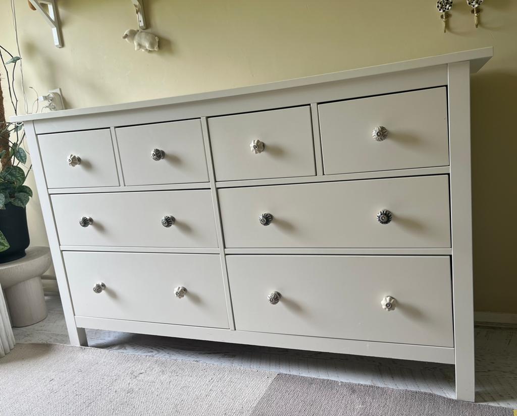 Hemnes commode ladekast, Huis en Inrichting, Kasten | Ladekasten, Ophalen, 5 laden of meer, 150 tot 200 cm, Zo goed als nieuw