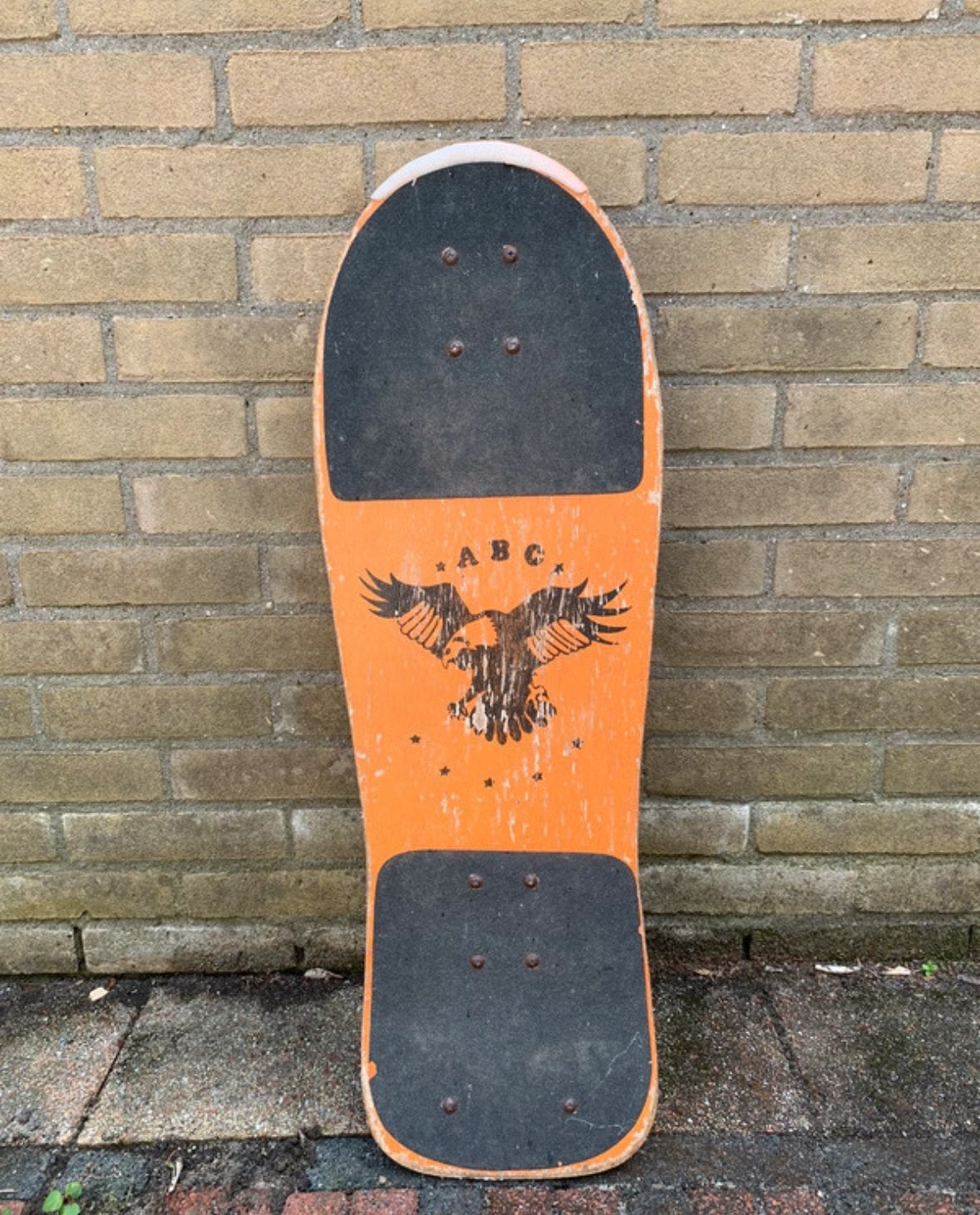 Oranje skateboard, Ophalen, Gebruikt, Skateboard