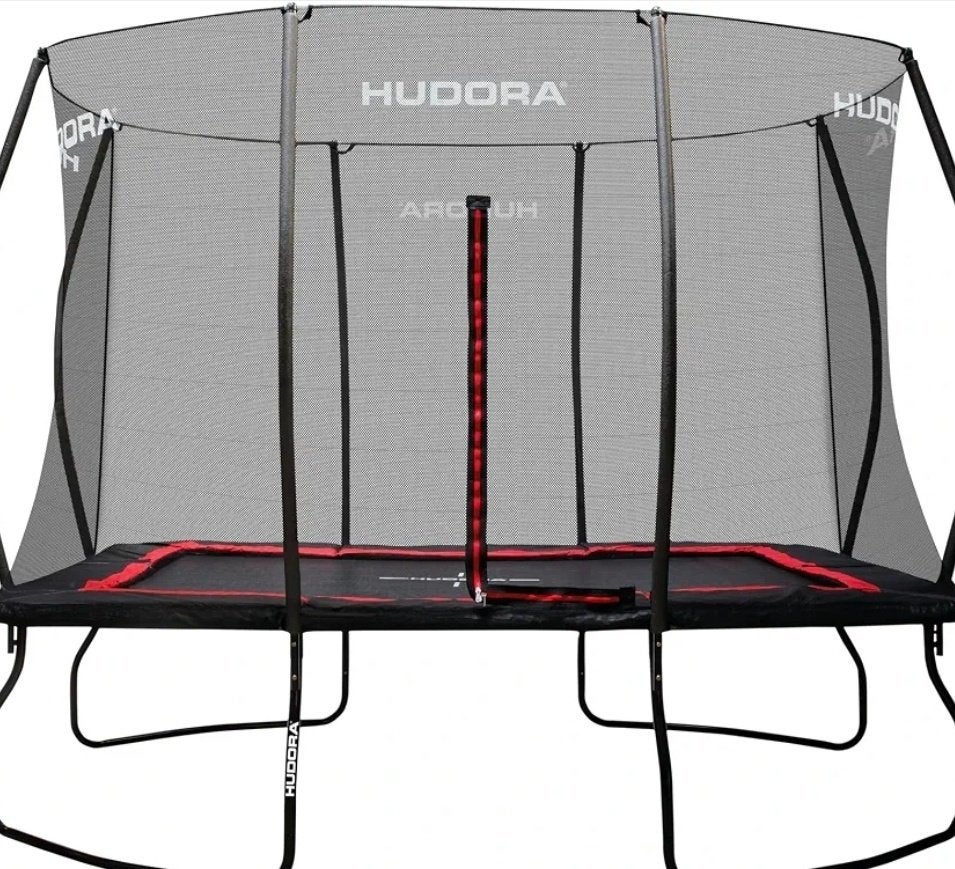 HUDORA 4square Trampoline 215 x 305  veiligheidsnet Nieuw