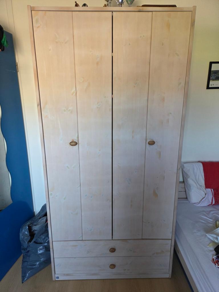 Kledingkast, bureau en bed (Life Time), Ophalen of Verzenden, Gebruikt, 50 tot 75 cm, 50 tot 100 cm