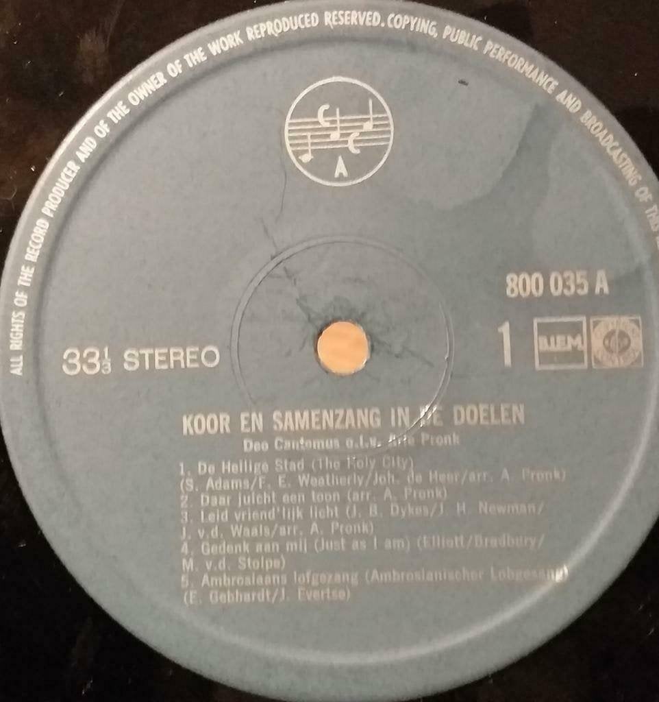 #90 LP Koor- en samenzang in De Doelen, Ophalen of Verzenden, Gebruikt, 12 inch, LP