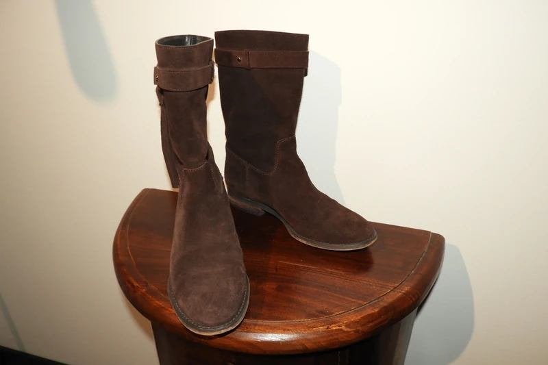 Michael Kors laarzen bruin gouden hardware mt 37.5, Hoge laarzen, Michael Kors, Bruin, Verzenden