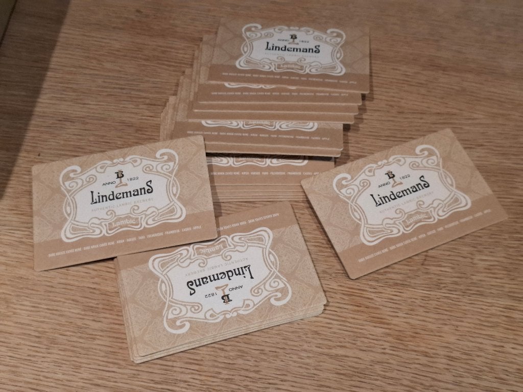 Set van 18 nieuwe Lindemans bier onderzetters - sous-bocks, Ophalen of Verzenden, Nieuw, Viltje(s), Overige merken