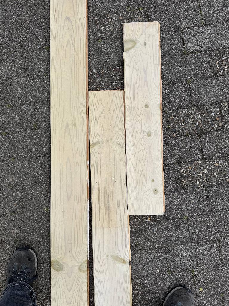 grenen vloerdelen, Ophalen, Gebruikt, Vloerdelen of -planken, 10 m² of meer