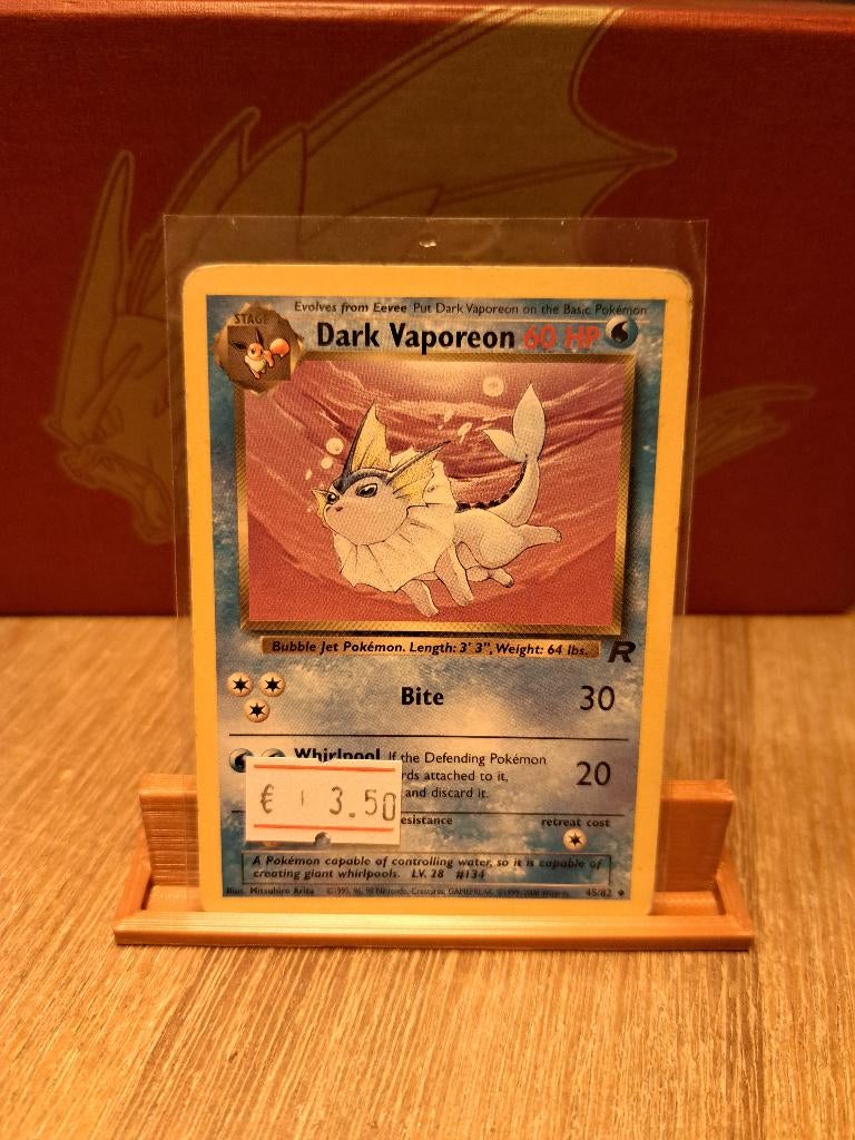 Dark vaporeon rocket 45/82	 € 3,50, Ophalen of Verzenden, Zo goed als nieuw, Losse kaart
