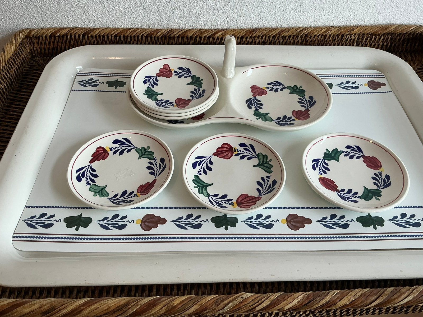Boerenbont Boch België (Petit Four), Ophalen of Verzenden, Zo goed als nieuw, Aardewerk, Overige typen
