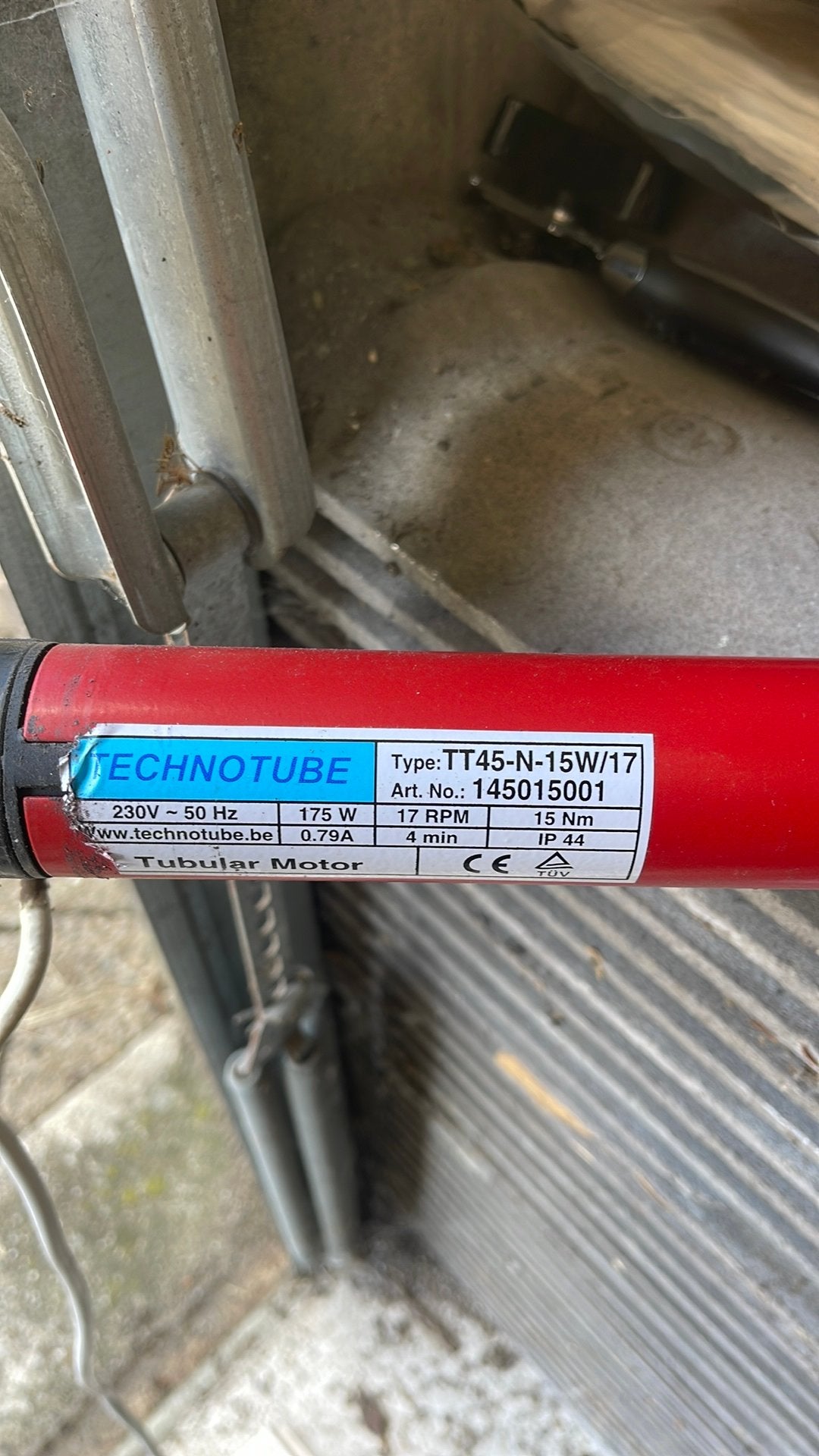 Motor voor zonnescherm, Tuin en Terras, Zonneschermen, Ophalen of Verzenden, Zo goed als nieuw, Knikarmscherm