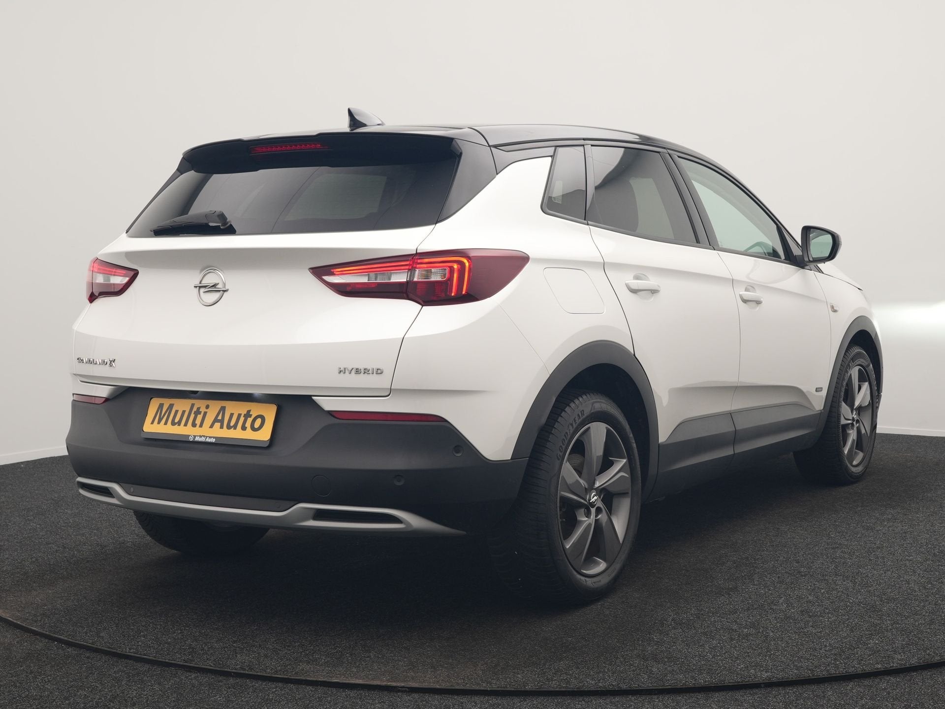 Opel Grandland X 1.6 Turbo Hybrid Elegance PHEV 225pk Dealer, Auto's, Opel, Zwart, 4 cilinders, Wit, Plug-in hybride