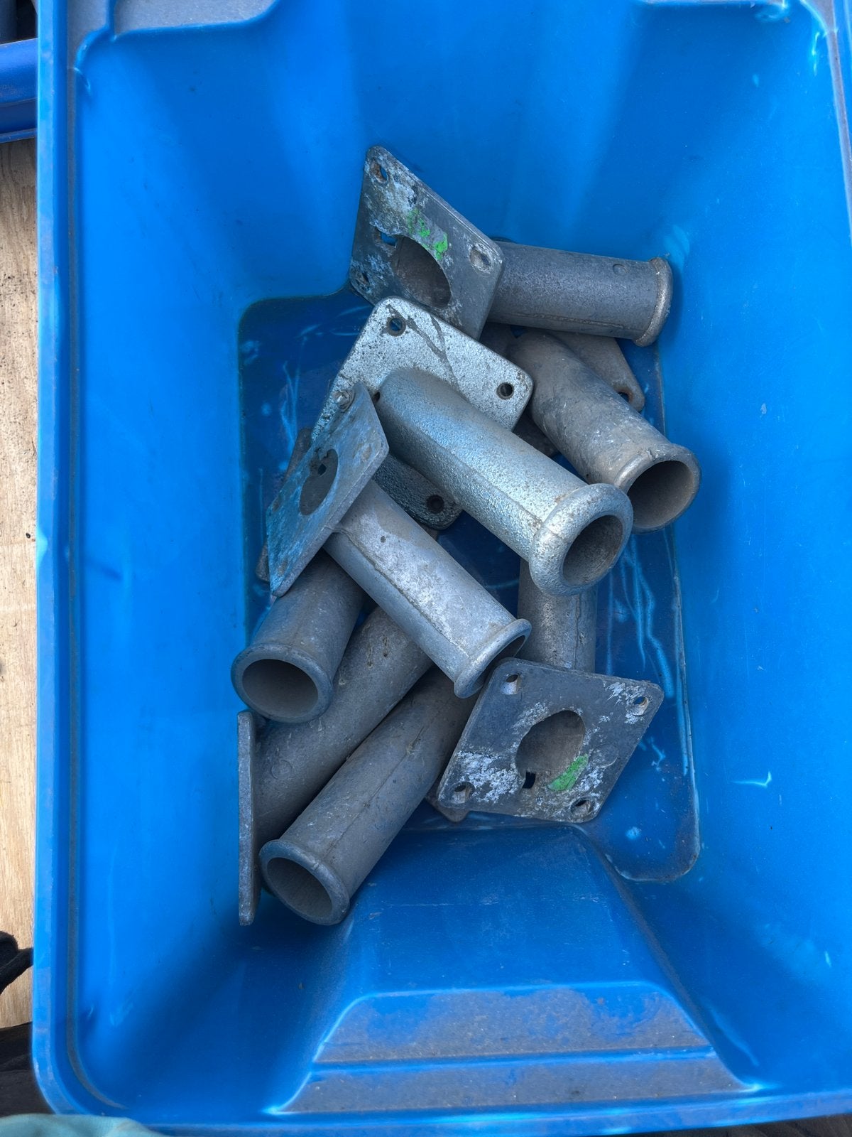 Vlaggenstokhouder aluminium, Rvwerkt@gmail.com, Ophalen of Verzenden, Zo goed als nieuw, RV werkt