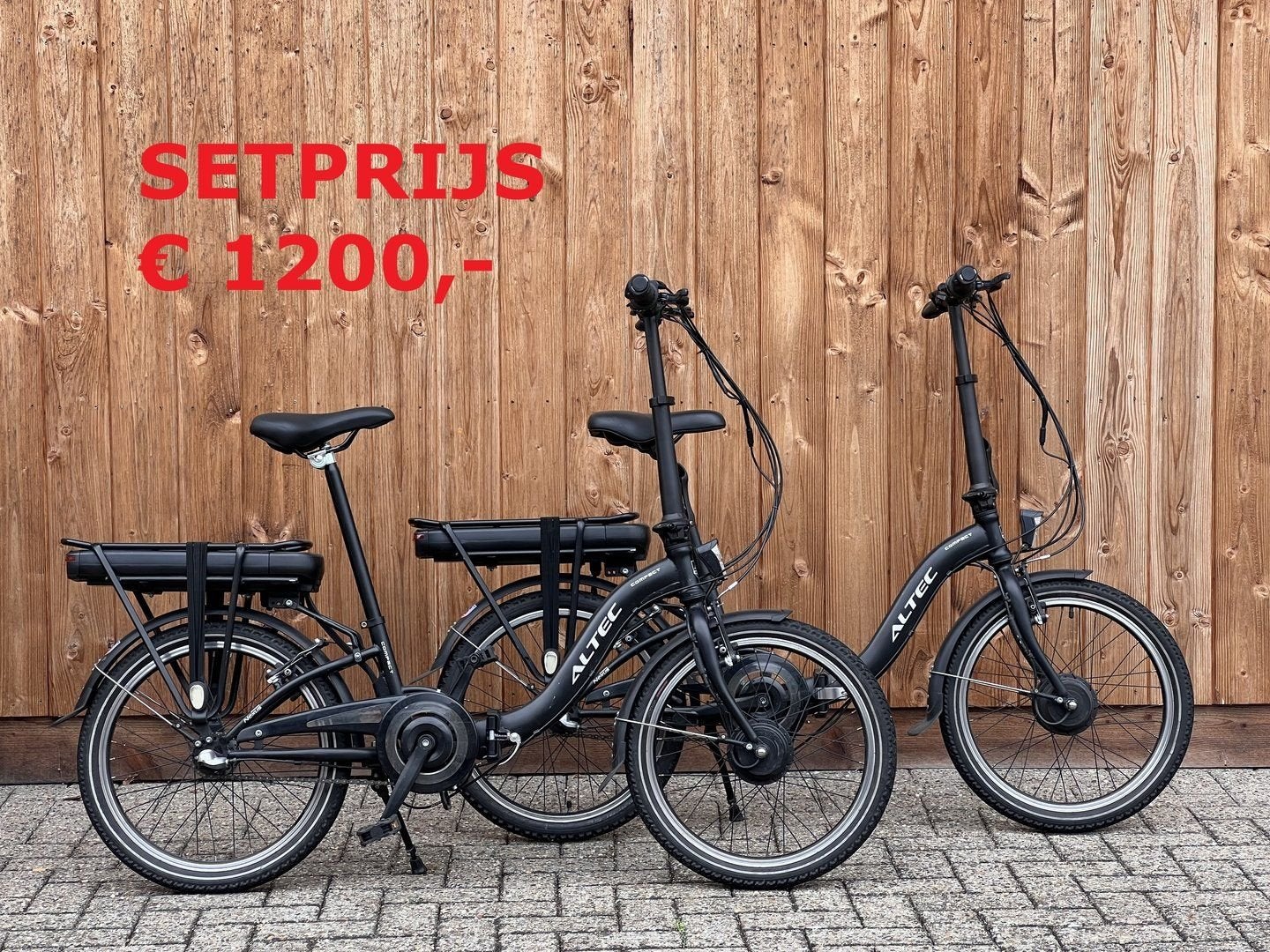 SETJE ALTEC VOUWFIETSEN VRIJWEL NIEUW.