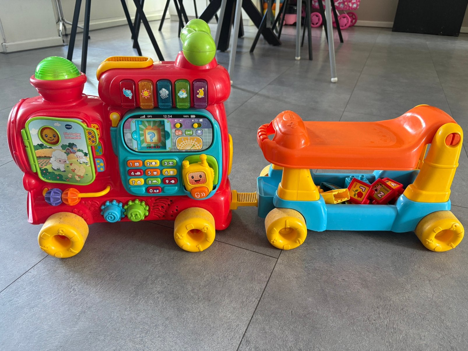 Vtech trein, Kinderen en Baby's, Speelgoed | Vtech, Ophalen, Gebruikt, 6 maanden tot 2 jaar