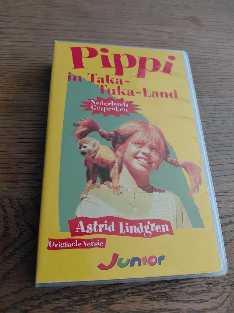 Pippi Langkous in Taka Tuka Land videoband., Cd's en Dvd's, VHS | Kinderen en Jeugd, Gebruikt, Alle leeftijden, Kinderprogramma's en -films