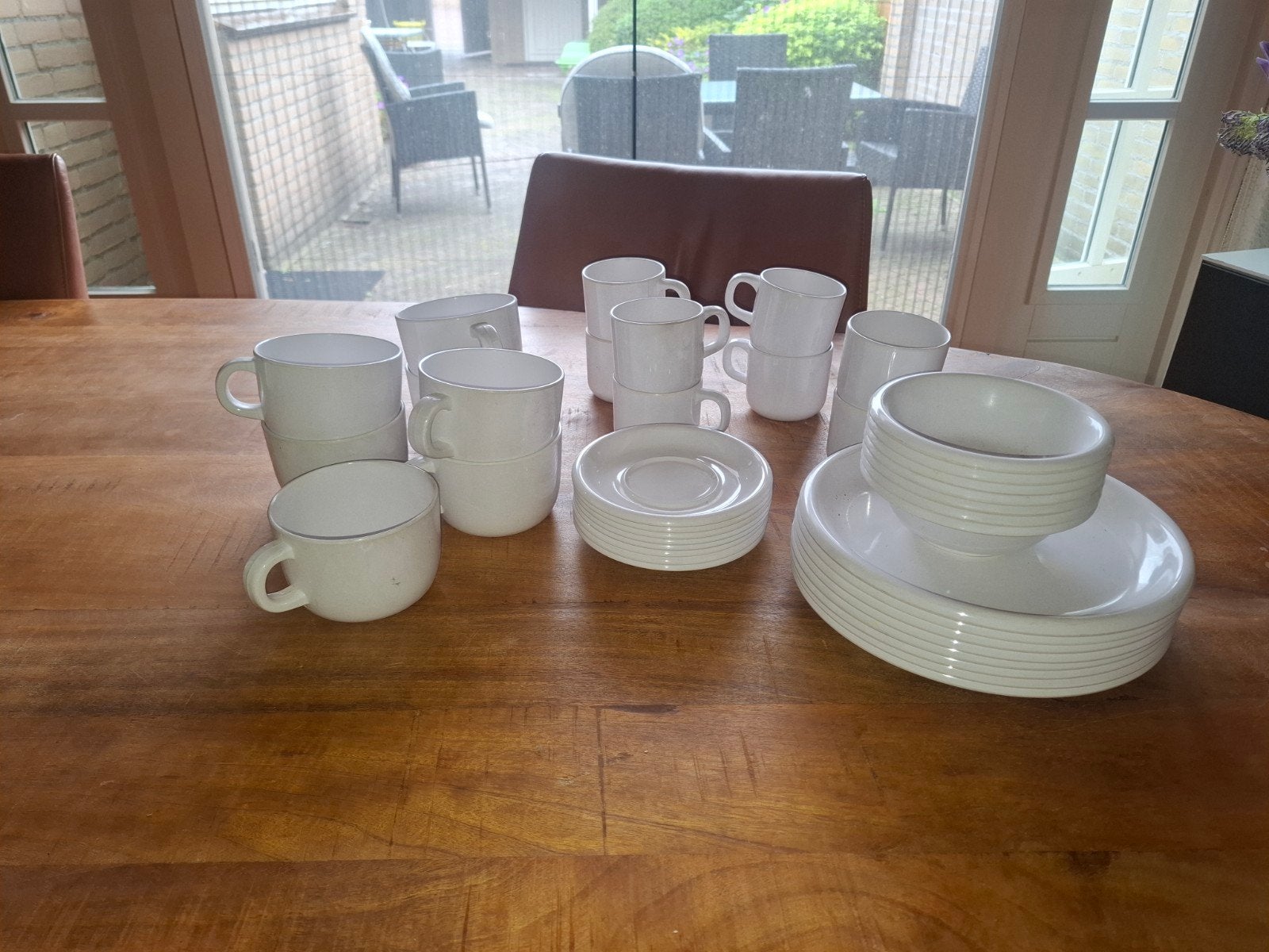 Country lifestyle melanine servies 38 delig, Ophalen of Verzenden, Nieuw