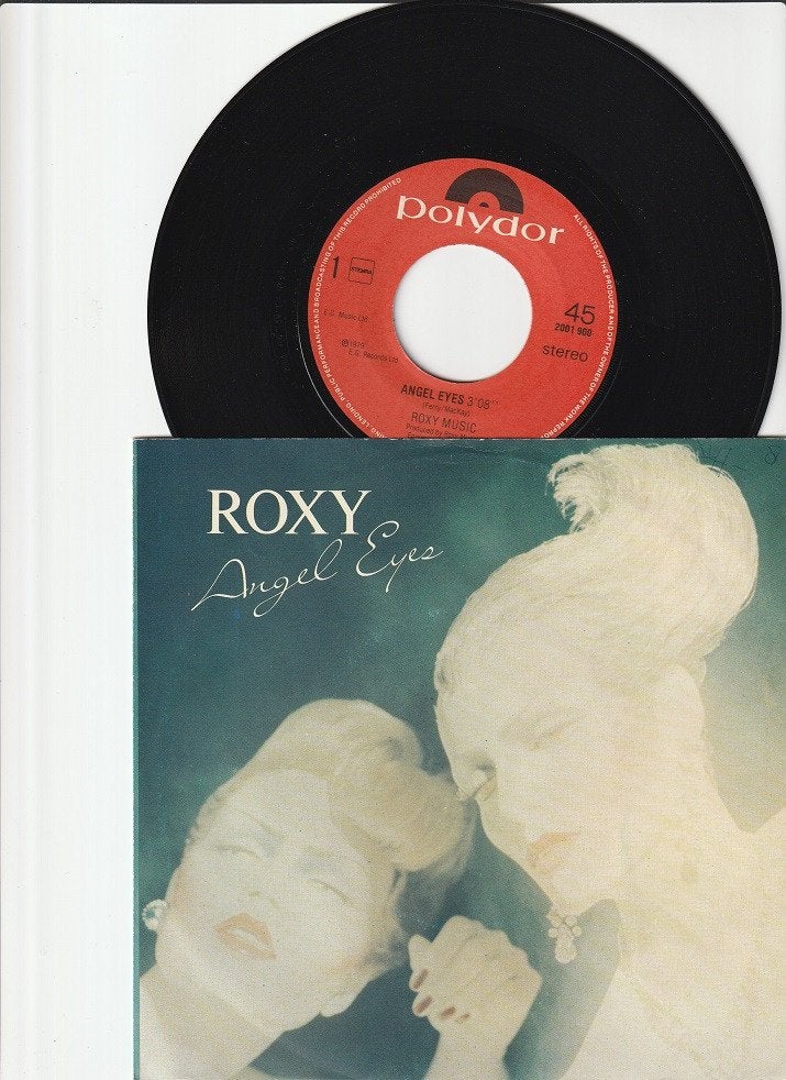 ROXY MUSIC   -   ANGEL EYES   ////   MY LITTLE GIRL    [7''], Fotohoes, 7 inch, Ophalen of Verzenden, Zo goed als nieuw