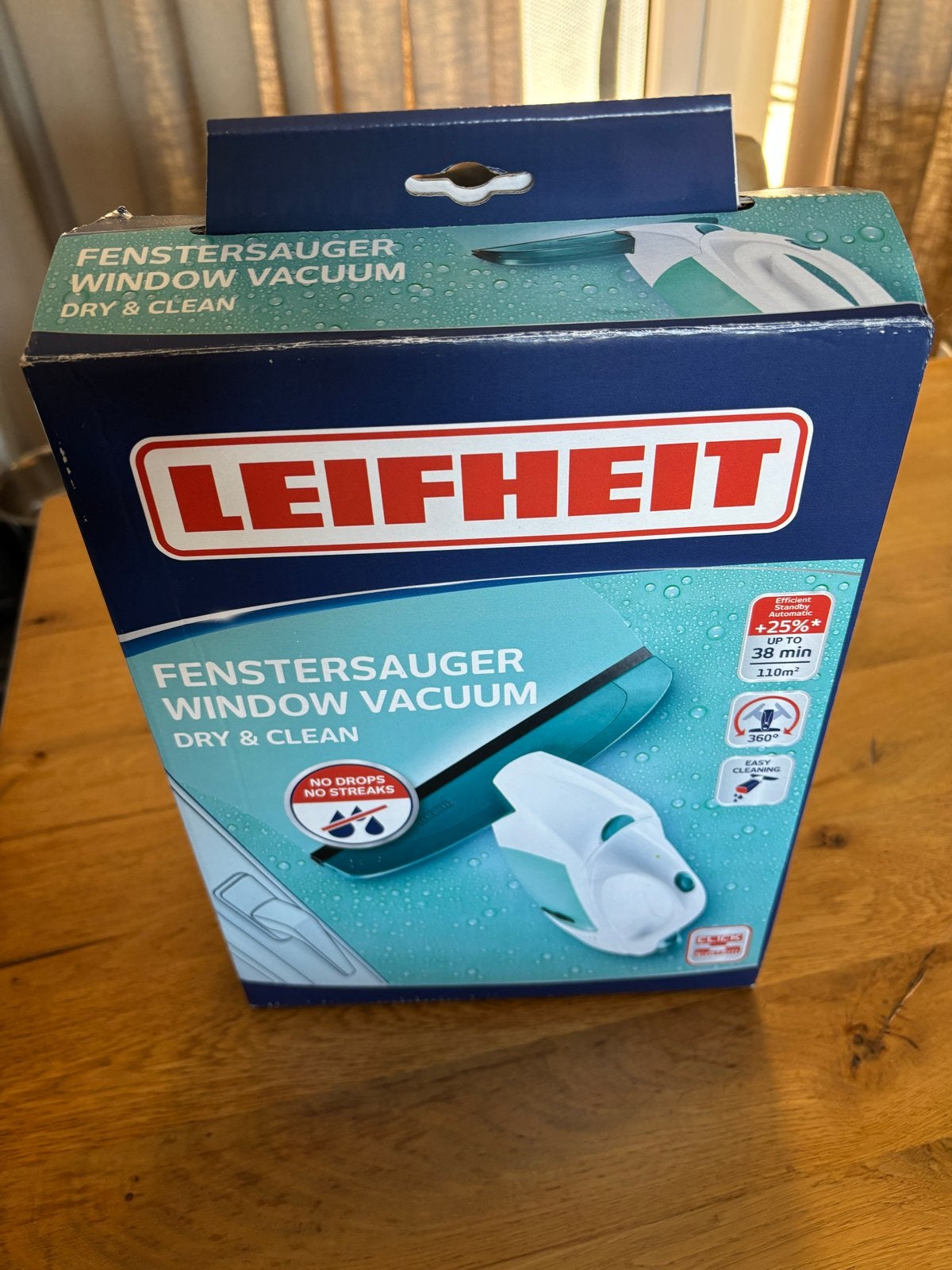 Leifheit Fenstersauger Window Vacuum Dry & Clean, Ophalen of Verzenden, Raamwisser of Trekker