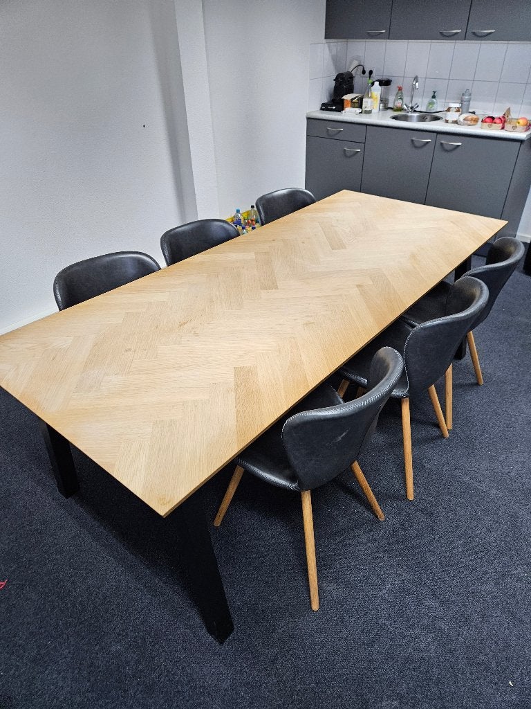 Tafel met zes stoelen, Ophalen, Gebruikt, 200 cm of meer, 50 tot 100 cm