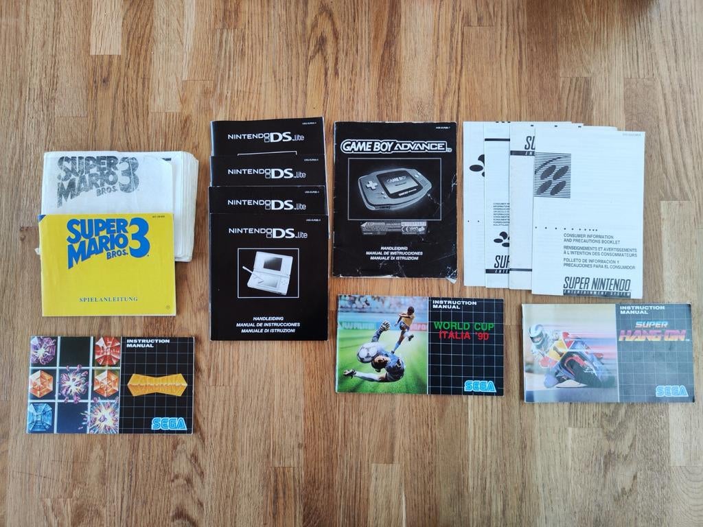 Handleidingen voor diverse consoles en spellen, Ophalen of Verzenden