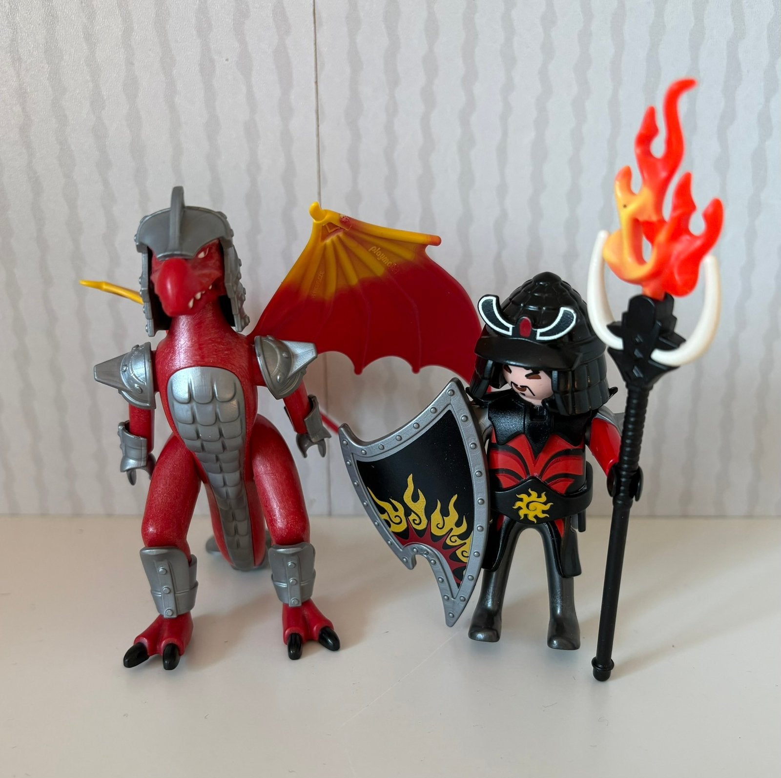 Playmobil 5463 Vuurdraak met Samoerai, Losse onderdelen, Ophalen of Verzenden, Zo goed als nieuw, Figuren