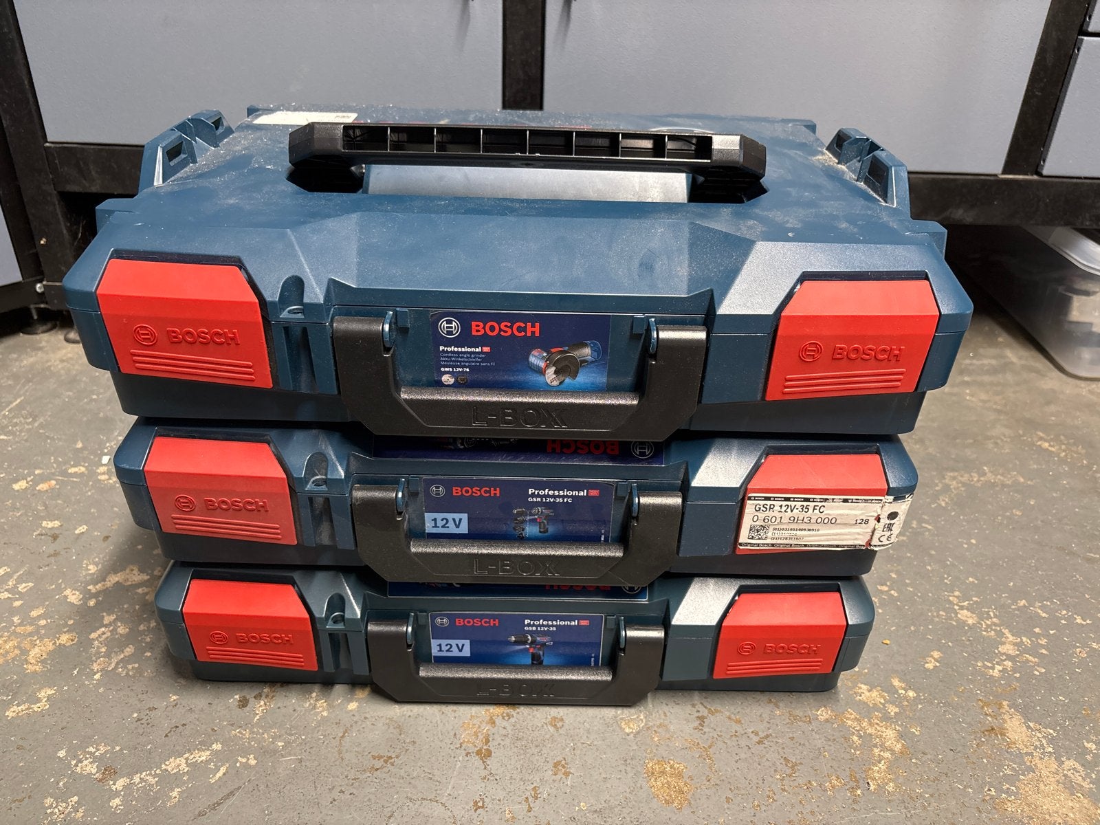 3 Bosch L-Boxx koffers - Gereedschapskoffers, Ophalen of Verzenden, Zo goed als nieuw
