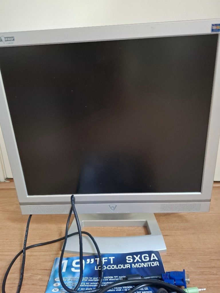Monitor 19 Inch Beeldscherm Medion TFT, Computers en Software, Ophalen, Gebruikt, Medion, Overige typen