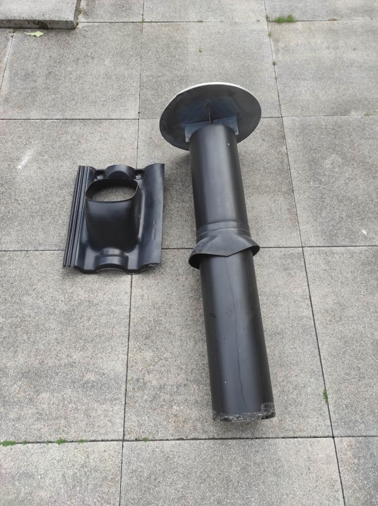 Ventilatiepijp met dakpan voor afzuiging, Ophalen, Afzuiger
