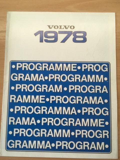 Autofolder/Brochure  Volvo  Modellenoverzicht    1978     NL, Ophalen of Verzenden, Zo goed als nieuw, Volvo