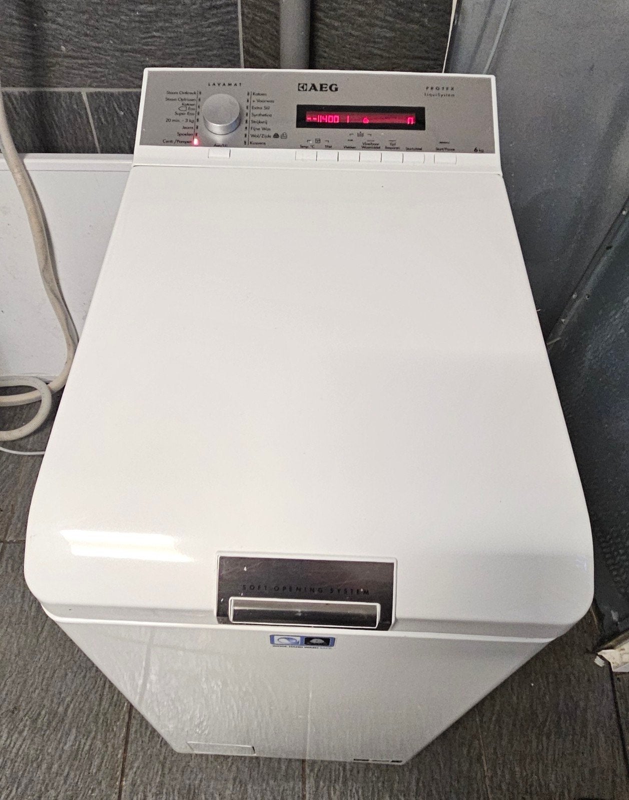 AEG Lavamat Protex Bovenlader Wasmachine 6KG A+++, Witgoed en Apparatuur, AEG, 6 tot 8 kg, Gebruikt, Minder dan 85 cm