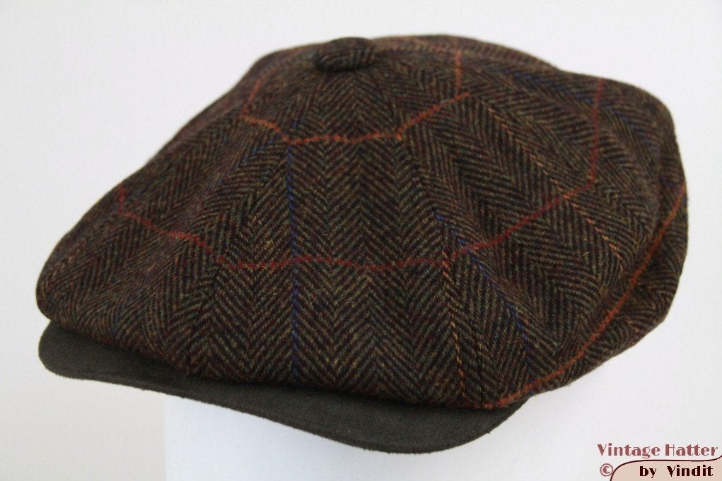 Paperboy pet Hawkins groenbruin vissengraat tweed 58 en 59, Kleding | Heren, Nieuw, Ophalen of Verzenden, Pet, 58 of 59 cm (L, 7¼ of ⅜ inch)