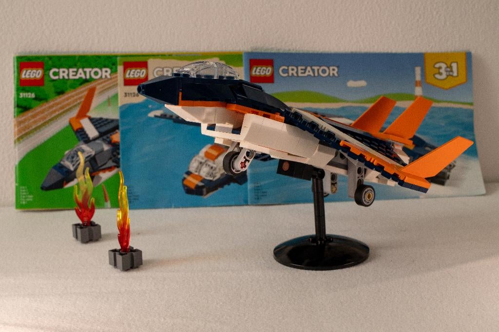 Lego creator 31126 straaljager, Lego, Compleet, Ophalen of Verzenden, Zo goed als nieuw