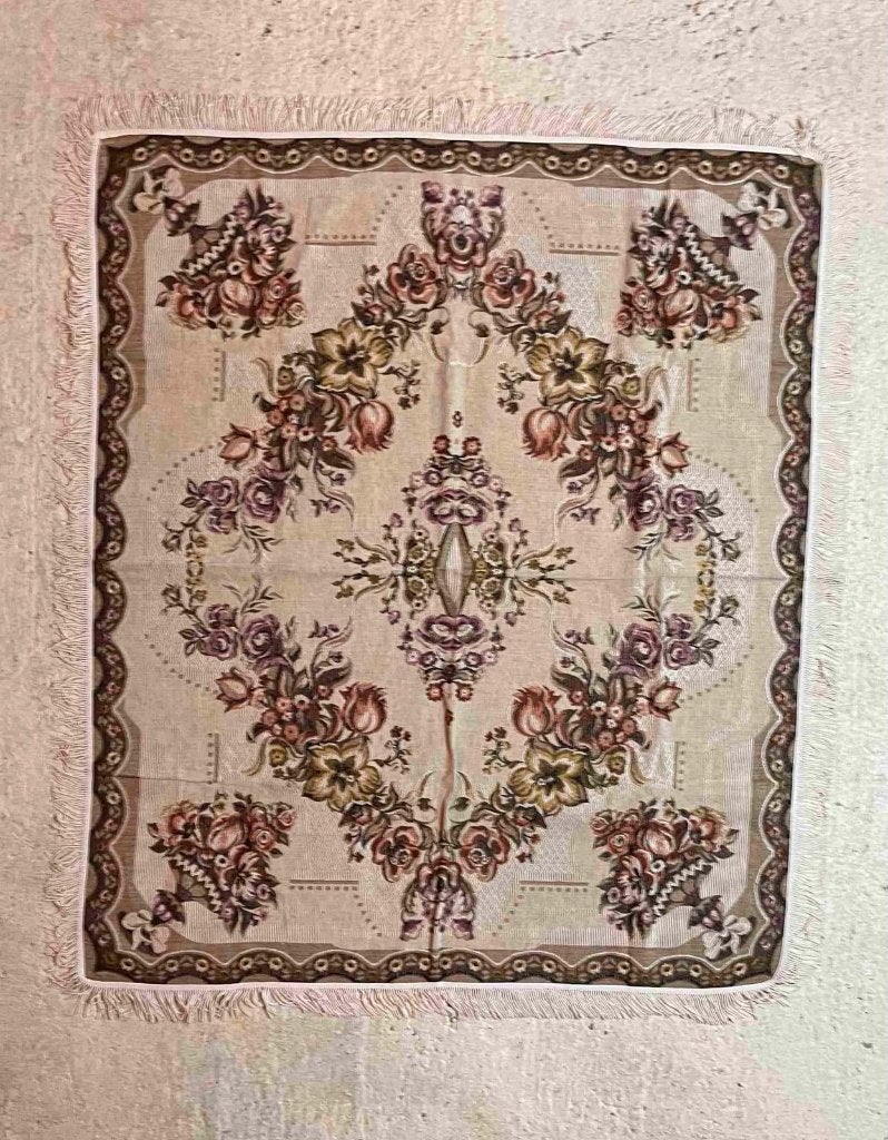 Vintage tafelkleed klassiek bloemen patroon 146/123, Djt@dejuistetoon.eu, Ophalen of Verzenden, Zo goed als nieuw, Mon Plaisir 19, Etten-Leur, Netherlands