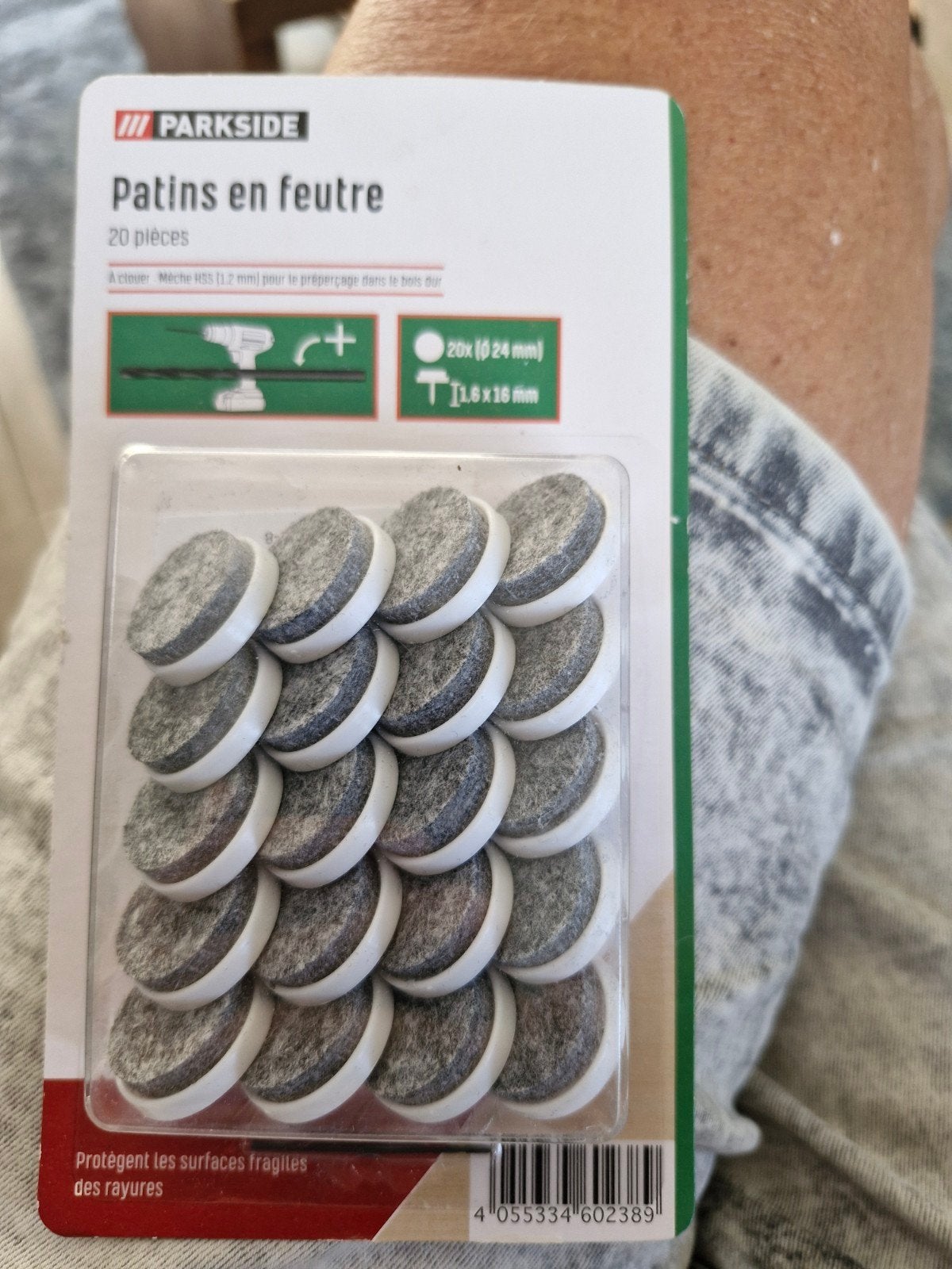 Parkside Viltglijderset - 20 stuks 2 pakjes, Ophalen of Verzenden, Nieuw