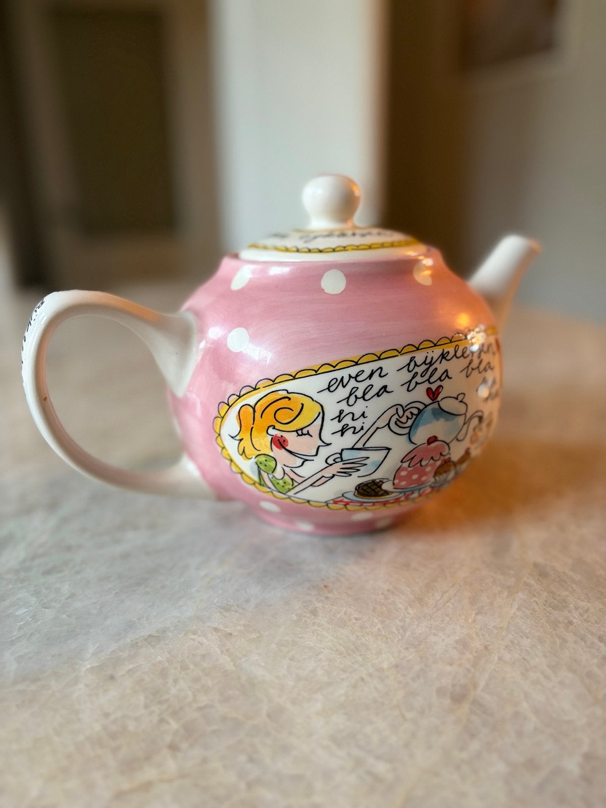 BLOND AMSTERDAM theepot, Huis en Inrichting, Ophalen, Keramiek, Zo goed als nieuw, Theepot