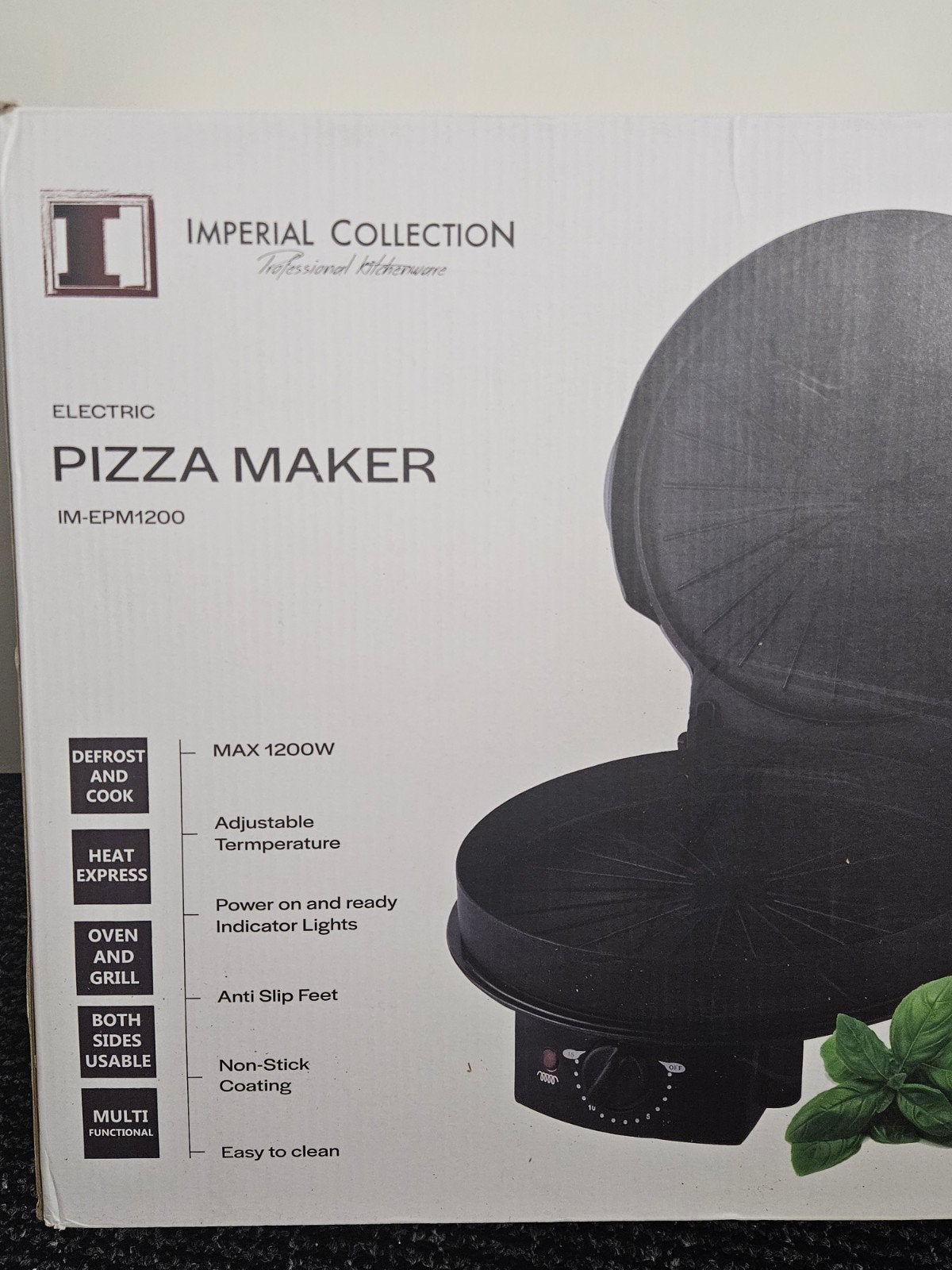 Imperial Collection Pizza Maker IM-EPM1200, Ophalen of Verzenden