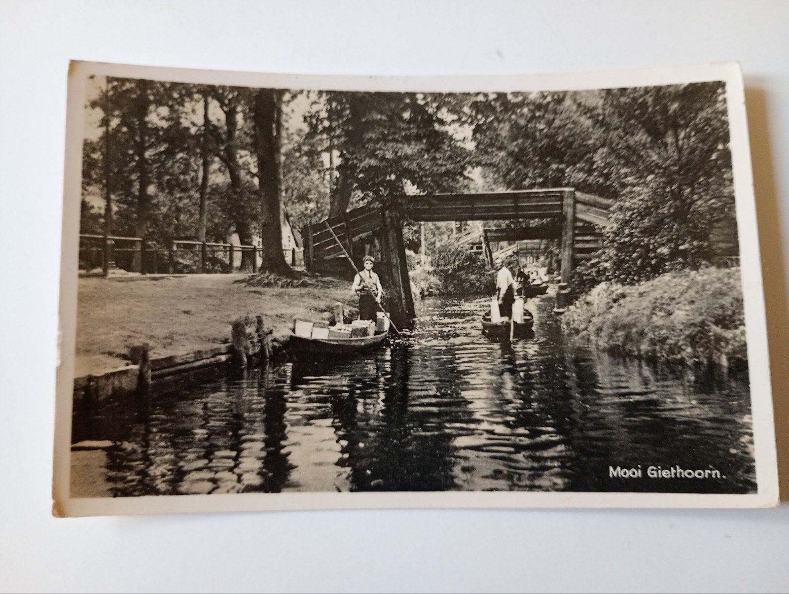 Giethoorn 1942, Ophalen of Verzenden, 1940 tot 1960, Gelopen, Overijssel
