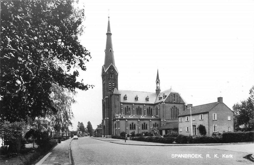 701-170-049 Spanbroek RK Kerk, Verzamelen, Verzenden, Voor 1920, Noord-Holland