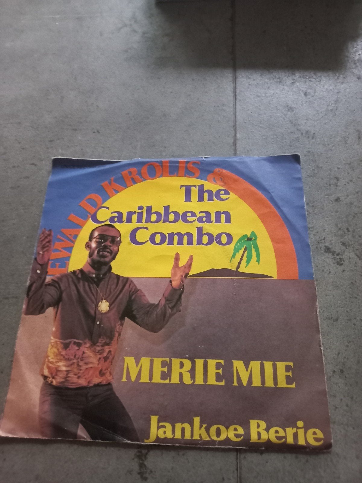 Ewald Krolis  The Caribbean Combo - Merie Mie / Jankoe Berie, Ophalen of Verzenden, Gebruikt, Single