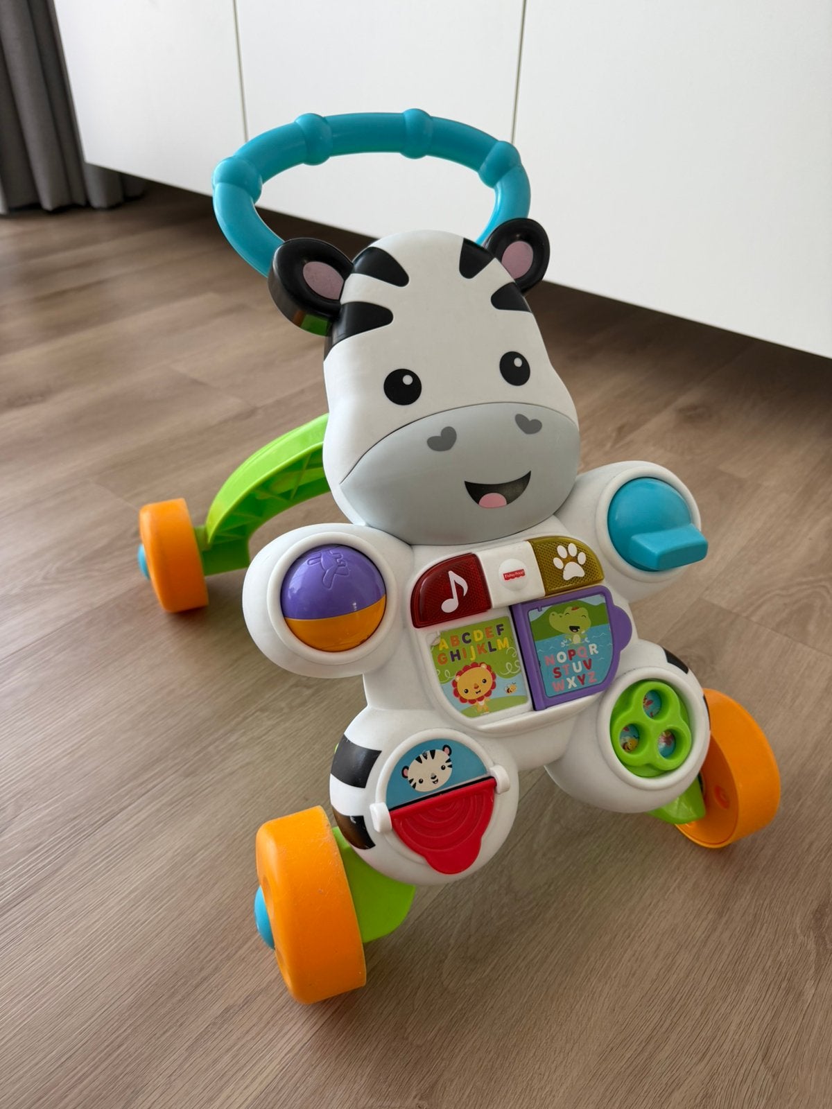 Fisher-Price loopwagen zebra, Ophalen, Zo goed als nieuw, Overige typen, Met licht