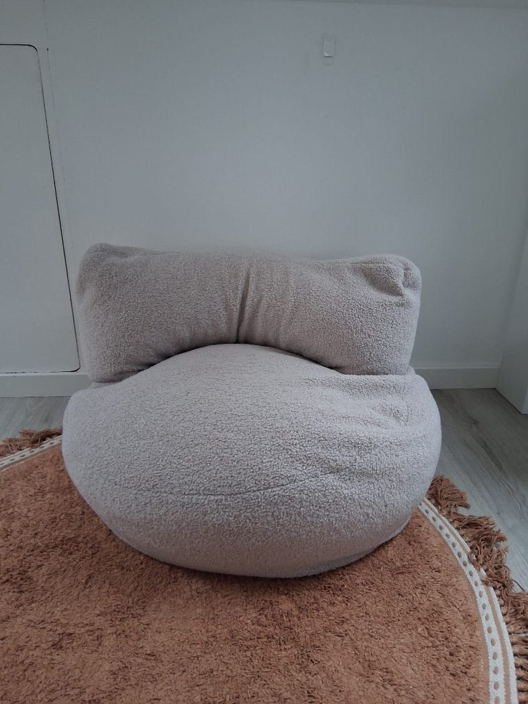 Mooie Zitzak, Ophalen of Verzenden, Zo goed als nieuw, Beige, Zitzak