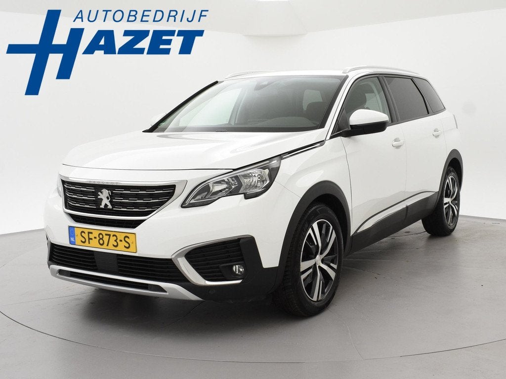Peugeot 5008 1.2 130 PK AUT. 7-PERS PT ALLURE + TREKHAAK | C, Auto's, Peugeot, Gebruikt, Euro 6, 1199 cc, Wit