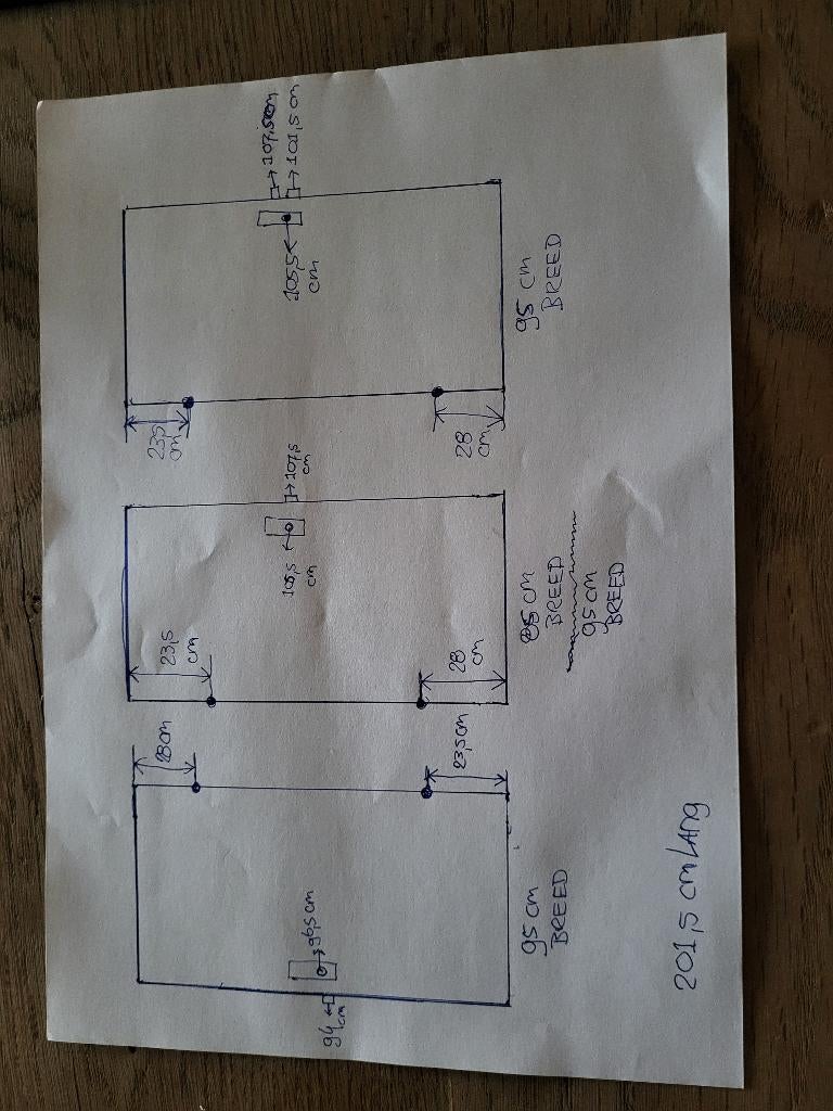 4 x opdekdeuren (zie foto's maatvoering), Ophalen, Gebruikt, 80 tot 100 cm, Binnendeur